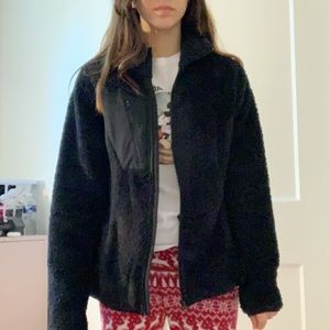 super soft black coat for chilly winter